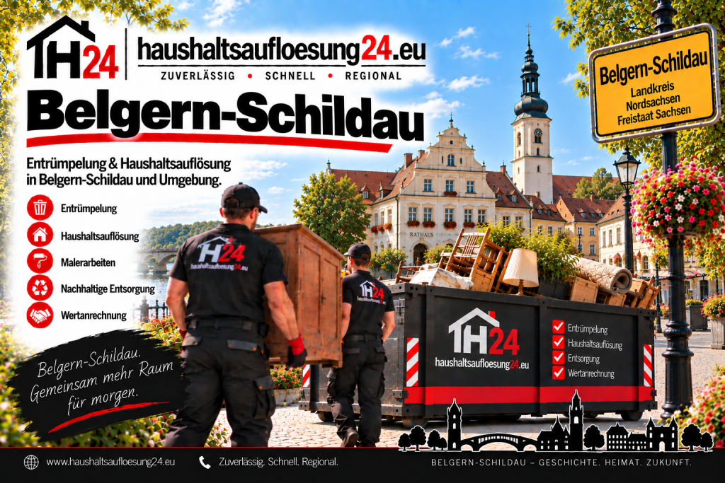 Illustratives Stadtmotiv Belgern-Schildau zur Haushaltsauflösung und Entrümpelung