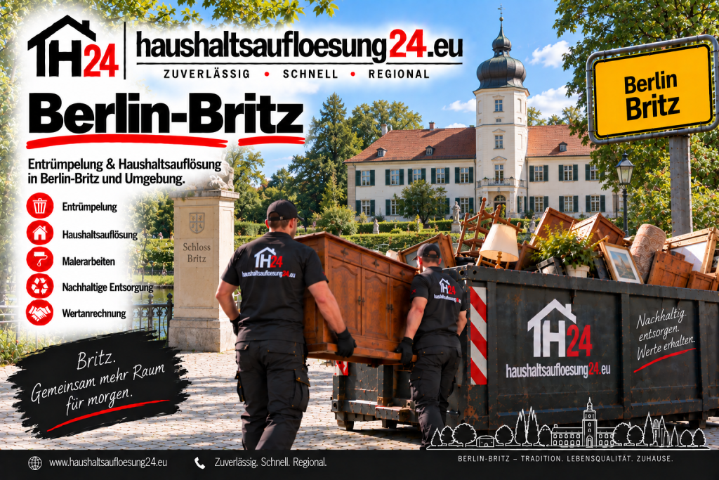 BerlinBritz Haushaltsauflösung24 Gestaltetes Berlin-Britz-Motiv zur Haushaltsauflösung und Entrümpelung