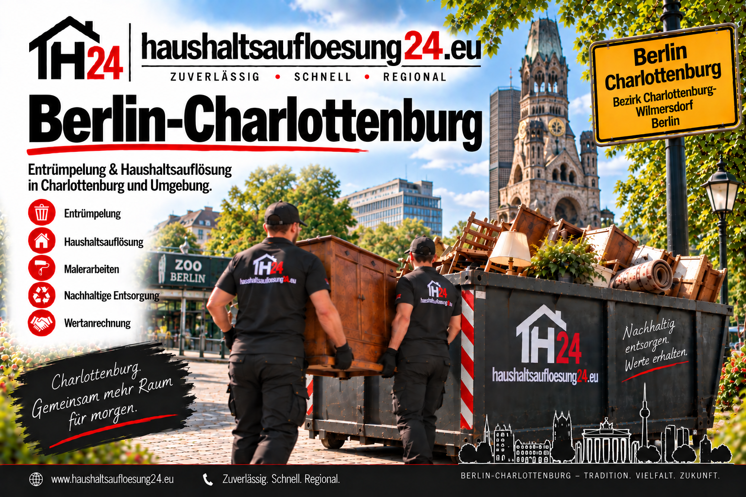 Illustratives Stadtmotiv Berlin-Charlottenburg zur Haushaltsauflösung und Entrümpelung