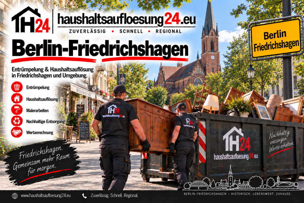 Illustratives Stadtmotiv Berlin-Friedrichshagen zur Haushaltsauflösung und Entrümpelung