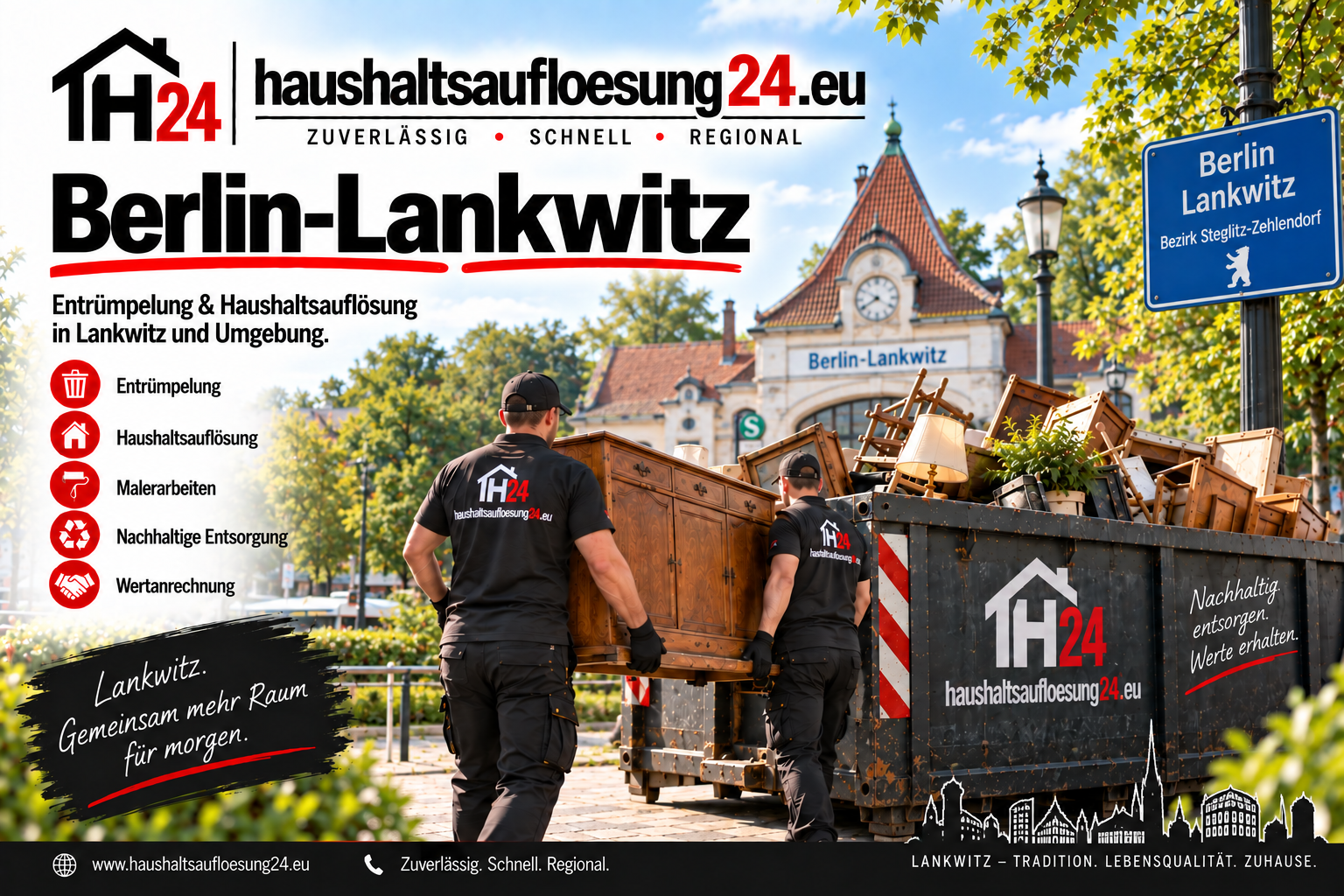 Illustratives Stadtmotiv Berlin-Lankwitz zur Haushaltsauflösung und Entrümpelung