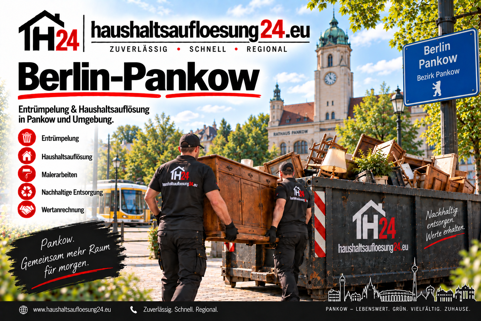 Illustratives Stadtmotiv Berlin-Pankow zur Haushaltsauflösung und Entrümpelung