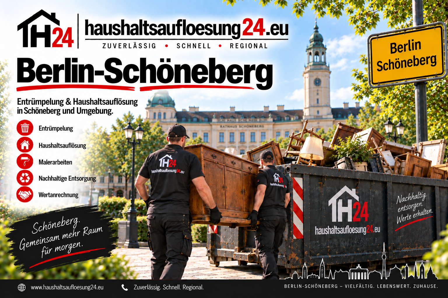Illustratives Stadtmotiv Berlin-Schöneberg zur Haushaltsauflösung und Entrümpelung