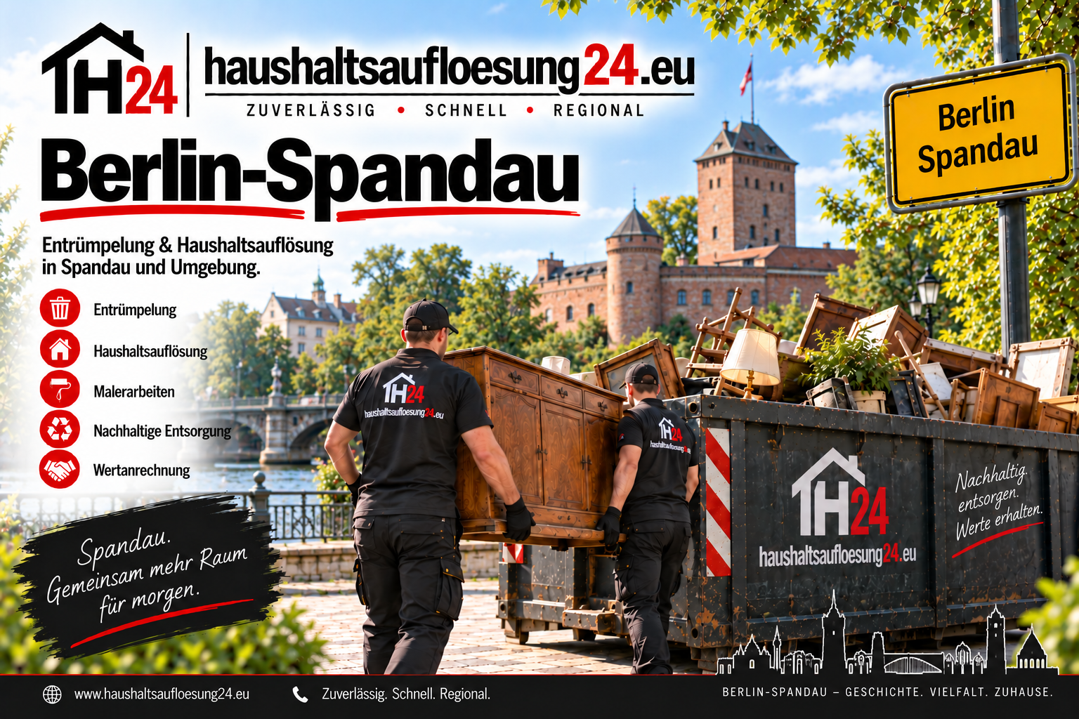 Illustratives Stadtmotiv Berlin-Spandau zur Haushaltsauflösung und Entrümpelung