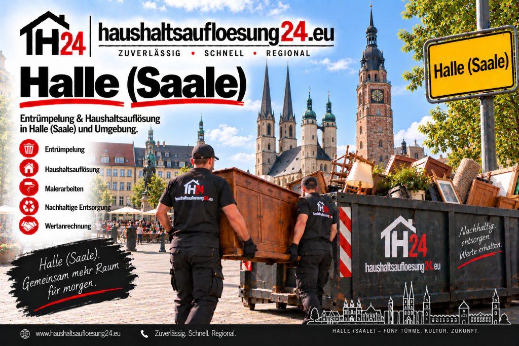 Illustratives Stadtmotiv Halle (Saale) zur Haushaltsauflösung und Entrümpelung