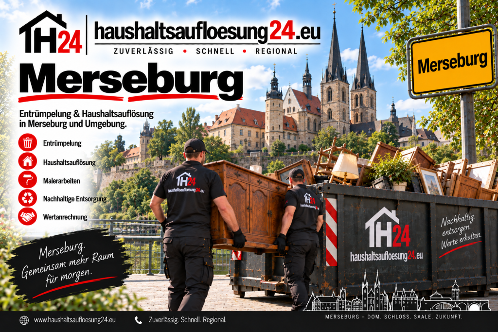 Illustratives Stadtmotiv Merseburg zur Haushaltsauflösung und Entrümpelung